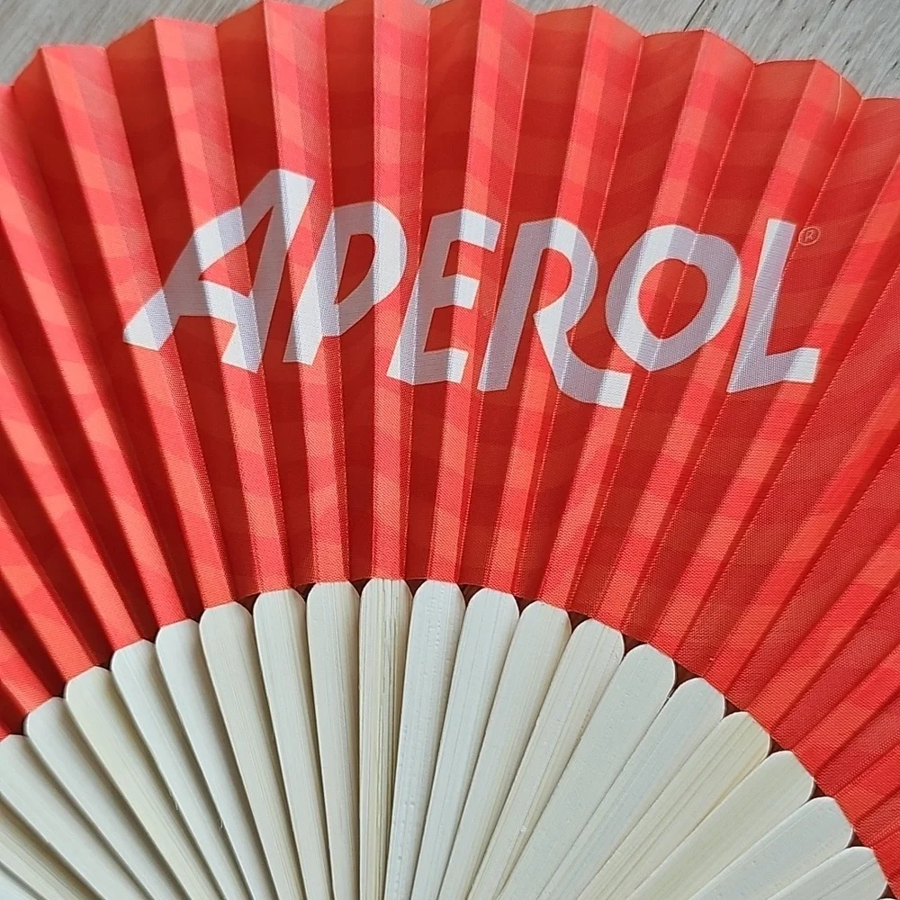 NWOT Aperol Spritz Fans Set Of Six (6)